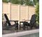 Chaises De Jardin Adirondack Avec Table Pehd Anthracite