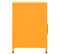 Tables De Chevet 2 PCs Jaune Moutarde 35x35x51 Cm Acier