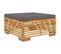 Salon De Jardin 5 PCs Avec Coussins Bois De Teck Solide