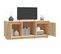 Meuble TV 110,5x35x44 Cm Bois De Pin Massif