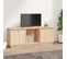 Meuble TV 110,5x35x44 Cm Bois De Pin Massif