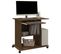 Bureau D'ordinateur Chêne Marron 80x50x75 Cm Bois Contreplaqué