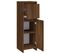 Armoire De Bain Chêne Marron 30x30x95 Cm Bois Contreplaqué