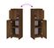 Armoire De Bain Chêne Marron 30x30x95 Cm Bois Contreplaqué