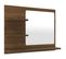 Miroir De Bain Chêne Marron 60x10,5x45 Cm Bois Contreplaqué