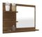 Miroir De Bain Chêne Marron 60x10,5x45 Cm Bois Contreplaqué