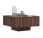 Table Basse Chêne Marron 60x60x31,5 Cm Bois Contreplaqué