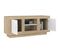 Meuble TV Blanc Et Chêne Sonoma 102x35x45 Cm Bois Contreplaqué