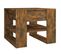 Table Basse Chêne Fumé 55,5x55x45 Cm Bois Contreplaqué