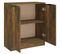 Buffet Chêne Fumé 60x30x70 Cm Bois Contreplaqué