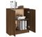 Buffet Chêne Marron 60x30x70 Cm Bois Contreplaqué