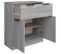 Buffet Sonoma Gris 60x30x70 Cm Bois Contreplaqué