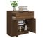 Buffet Chêne Marron 60x30x70 Cm Bois Contreplaqué