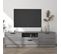 Meuble TV Sonoma Gris 140x35x40 Cm Bois Contreplaqué