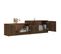 Meuble TV Chêne Marron 158,5x36x45 Cm Bois Contreplaqué