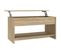 Table Basse Chêne Sonoma 102x50x52,5 Cm Bois Contreplaqué