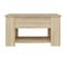 Table Basse Chêne Sonoma 79x49x41 Cm Bois Contreplaqué