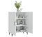 Buffet Blanc 70x34x90 Cm Bois Contreplaqué