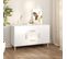 Buffet Blanc 100x36x60 Cm Bois Contreplaqué