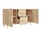 Buffet Chêne Sonoma 100x36x60 Cm Bois Contreplaqué