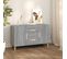 Buffet Sonoma Gris 100x36x60 Cm Bois Contreplaqué