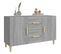 Buffet Sonoma Gris 100x36x60 Cm Bois Contreplaqué