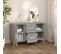 Buffet Sonoma Gris 100x36x60 Cm Bois Contreplaqué