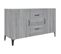 Buffet Sonoma Gris 100x36x60 Cm Bois Contreplaqué