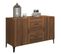 Buffet Chêne Marron 100x36x60 Cm Bois Contreplaqué