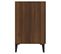 Buffet Chêne Marron 100x36x60 Cm Bois Contreplaqué