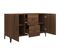 Buffet Chêne Marron 100x36x60 Cm Bois Contreplaqué