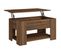 Table Basse Chêne Marron 79x49x41 Cm Bois Contreplaqué