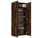 Armoire à Chaussures Chêne Fumé 80x35,5x180cm Bois Contreplaqué