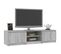 Meuble TV Sonoma Gris 140x40x35,5 Cm Bois Contreplaqué