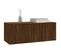 Meuble TV Chêne Marron 80x34x30 Cm Bois Contreplaqué