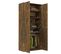 Armoire à Chaussures Chêne Fumé 80x39x178 Cm Bois Contreplaqué