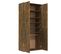 Armoire à Chaussures Chêne Fumé 80x39x178 Cm Bois Contreplaqué