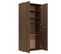 Armoire à Chaussures Chêne Marron 80x39x178cm Bois Contreplaqué