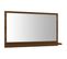 Miroir De Bain Chêne Marron 60x10,5x37 Cm Bois Contreplaqué