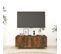 Meuble TV Chêne Fumé 100x35x40 Cm Bois Contreplaqué