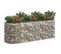 Jardinière À Gabion Fer Galvanisé 300x100x100 Cm