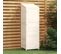 Remise De Jardin Blanc 55x52x174,5 Cm Bois De Sapin Solide