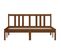 Cadre De Lit Marron Miel Bois Massif 135x190 Cm Double