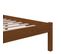 Cadre De Lit Marron Miel Bois Massif 135x190 Cm Double