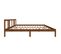 Cadre De Lit Marron Miel Bois Massif 200x200 Cm