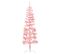 Demi Sapin De Noël Artificiel Mince Avec Support Rose 180 Cm