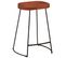 Tabourets De Bar Gavin Lot De 2 45x40x63cm Bois Massif Manguier