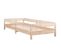 Lit Empilable 90x190 Cm Bois De Pin Massif