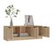 Meuble TV Chêne Sonoma 102x35x36,5 Cm Bois Contreplaqué