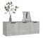 Meuble TV Gris Béton 102x35x36,5 Cm Bois Contreplaqué